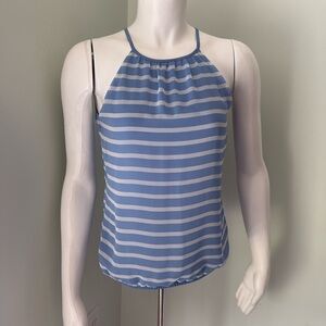 Express blue and white stripe tank XS